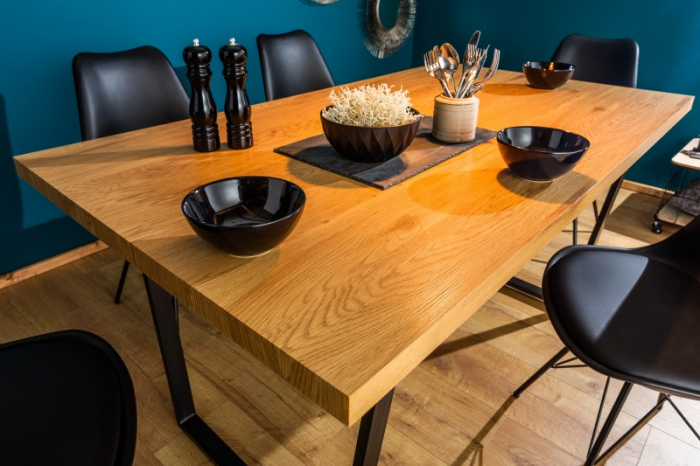 Masa dining dreptunghiulara Loft cu blat din MDF, 140 cm [3]