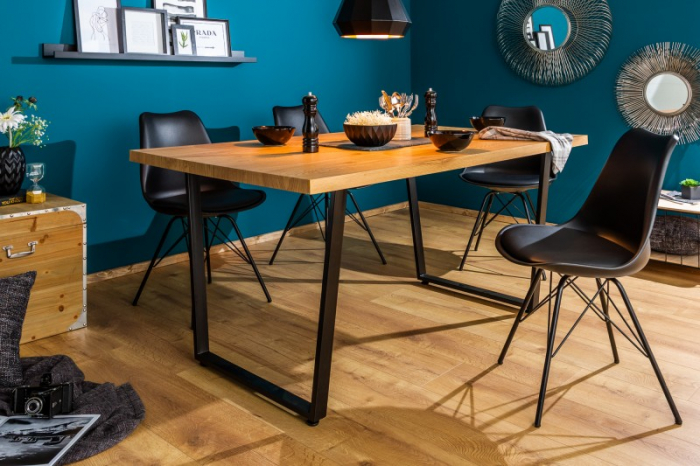Masa dining dreptunghiulara Loft cu blat din MDF, 140 cm [2]
