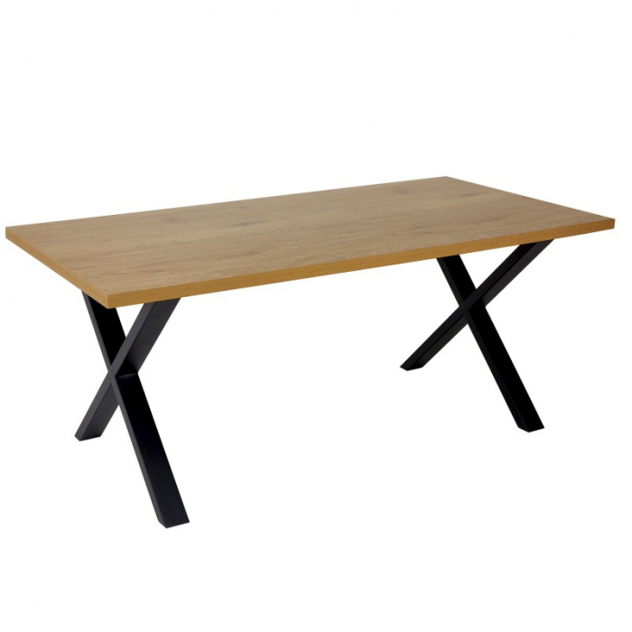 Masa dining dreptunghiulara Loft cu blat din MDF, 160 cm [1]