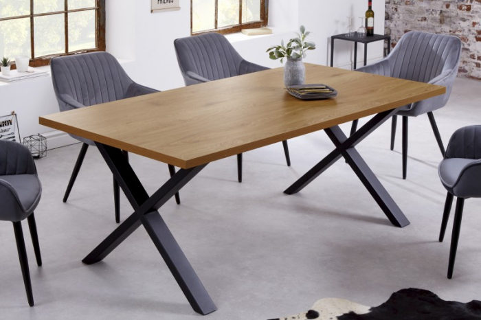 Masa dining dreptunghiulara Loft cu blat din MDF, 160 cm [2]