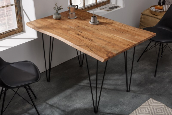 Masa dining dreptunghiulara Mammut cu blat din lemn de salcam, 120 cm [2]