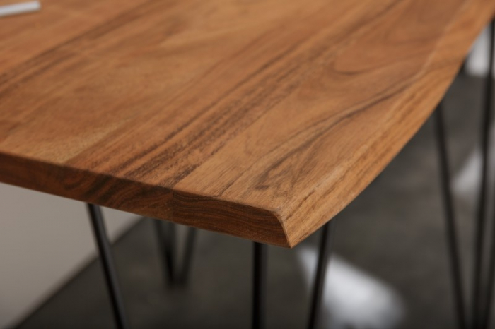 Masa dining dreptunghiulara Mammut cu blat din lemn de salcam, 120 cm [6]