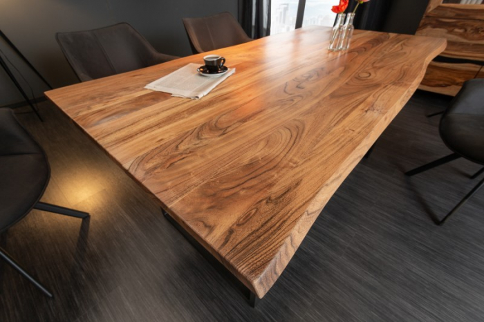Masa dining dreptunghiulara Mammut cu blat din lemn de salcam, 180 cm [2]