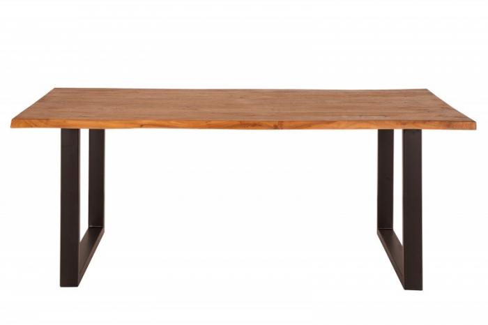 Masa dining dreptunghiulara Mammut cu blat din lemn de salcam si grosime de 3,5 cm, 200 cm [5]