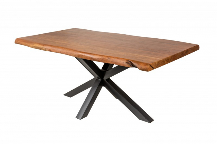 Masa dining dreptunghiulara Mammut cu blat din lemn de salcam si grosime de 6 cm, 180 cm [5]
