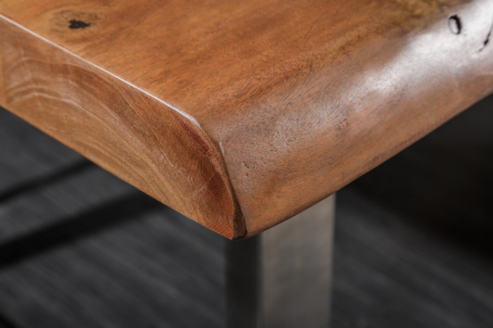 Masa dining dreptunghiulara Mammut cu blat din lemn de salcam si grosime de 6 cm, 240 cm [3]