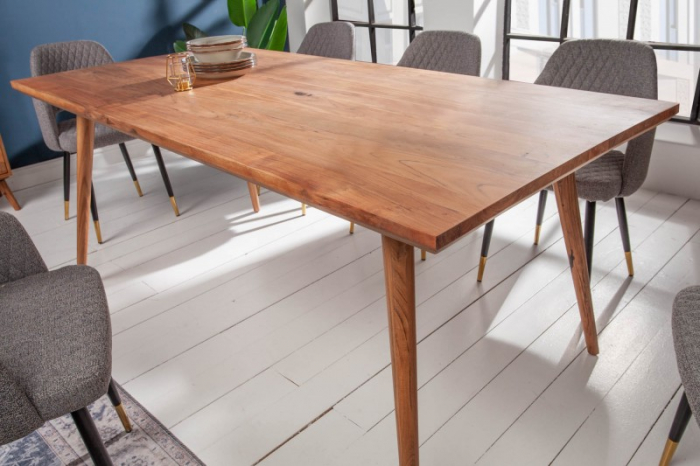 Masa dining dreptunghiulara Mystic Living cu blat din lemn de salcam, 160 cm [2]
