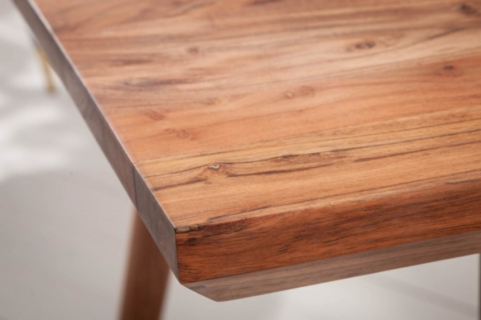 Masa dining dreptunghiulara Mystic Living cu blat din lemn de salcam, 160 cm [5]