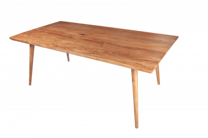 Masa dining dreptunghiulara Mystic Living cu blat din lemn de salcam, 160 cm [1]