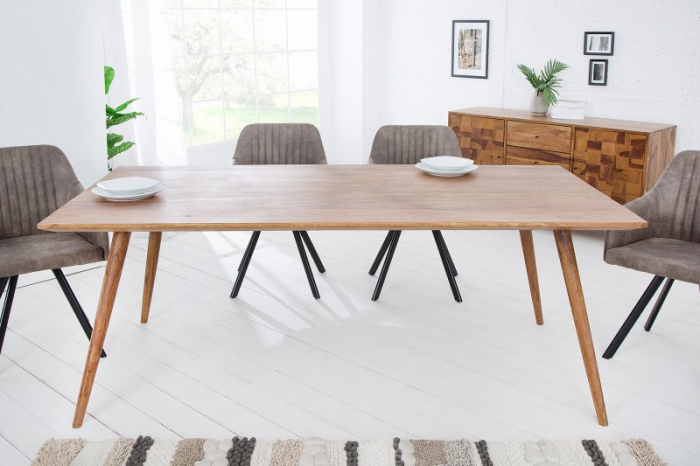 Masa dining dreptunghiulara Mystic Living cu blat din lemn de Sheesham, 160 cm [4]