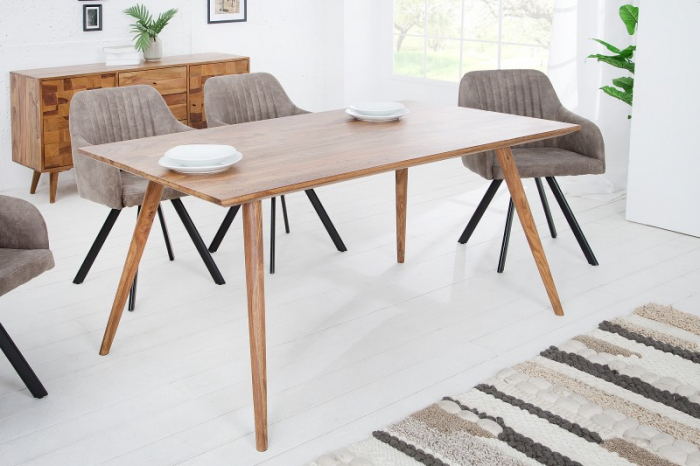 Masa dining dreptunghiulara Mystic Living cu blat din lemn de Sheesham, 160 cm [2]