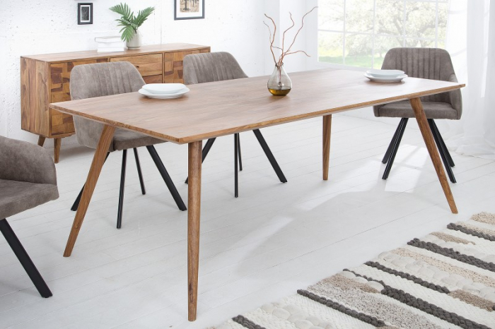Masa dining dreptunghiulara Mystic Living cu blat din lemn de Sheesham, 160 cm [2]