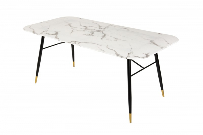 Masa dining dreptunghiulara Paris cu blat din sticla securizata, 140 cm [1]