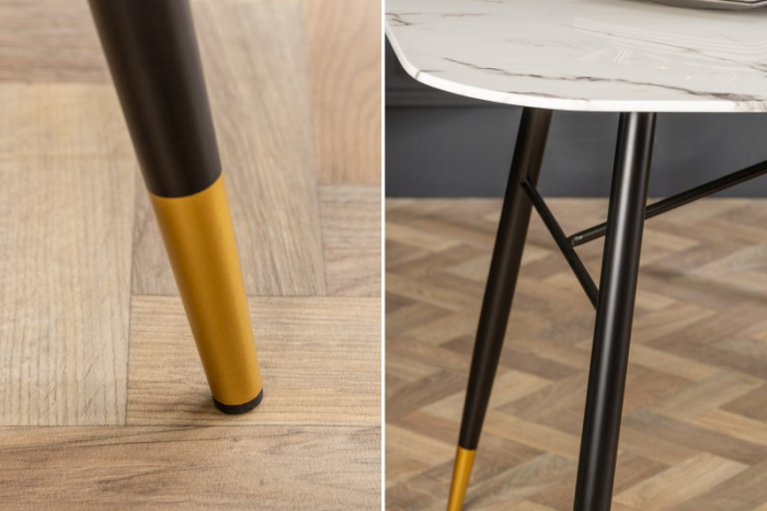 Masa dining dreptunghiulara Paris cu blat din sticla securizata, 140 cm [5]