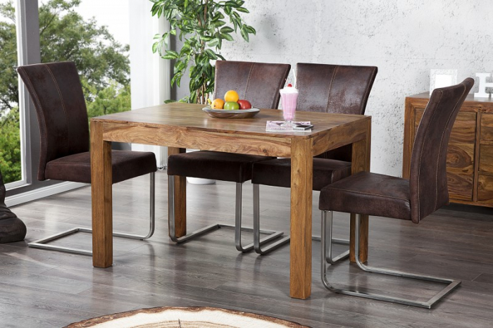 Masa dining dreptunghiulara Pure cu blat din lemn de Sheesham, 120 cm [2]