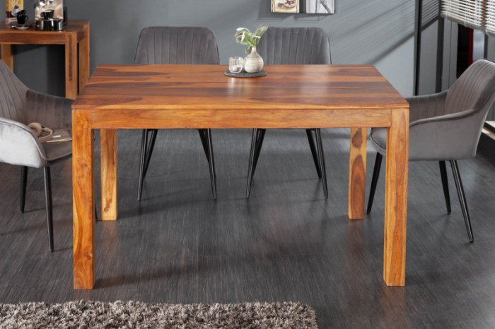 Masa dining dreptunghiulara Pure cu blat din lemn de Sheesham, 140 cm [3]