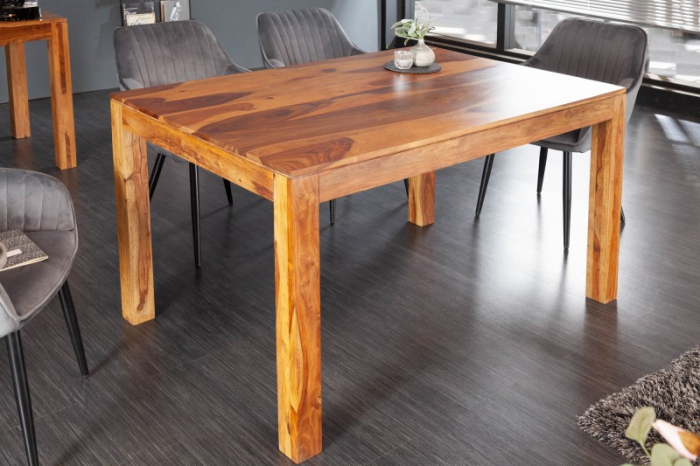 Masa dining dreptunghiulara Pure cu blat din lemn de Sheesham, 140 cm [2]