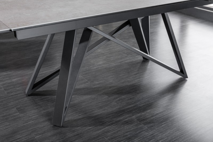 Masă dining extensibilă gri cu blat de ceramică Atlas, 180-220-260 cm [6]