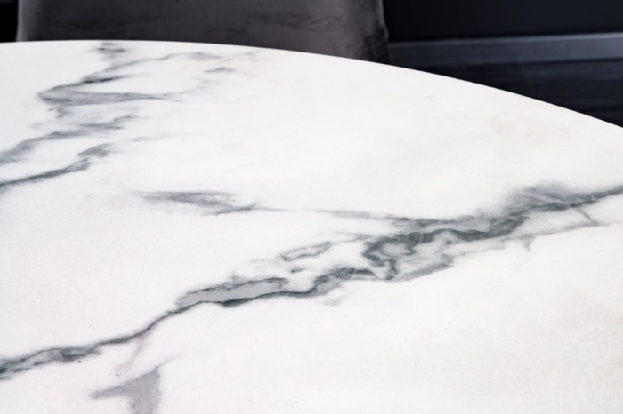Masa dining rotunda cu blat din ceramica Ellipse [10]