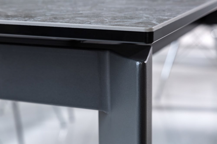 Masa dining extensibila cu blat din ceramica Esstisch 180-240 cm, aspect granit [11]