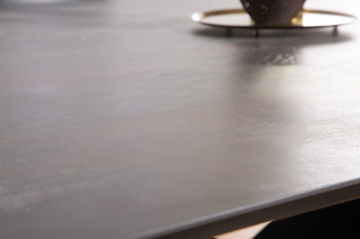 Masa dining extensibila cu blat din ceramica Prometheus 180-260 cm, gri-maro [8]