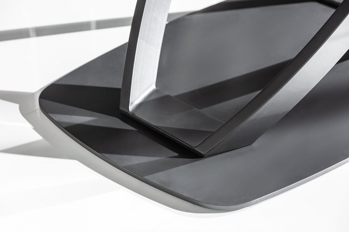 Masa dining extensibila cu blat din ceramica Inception 130-190 cm, antracit [10]