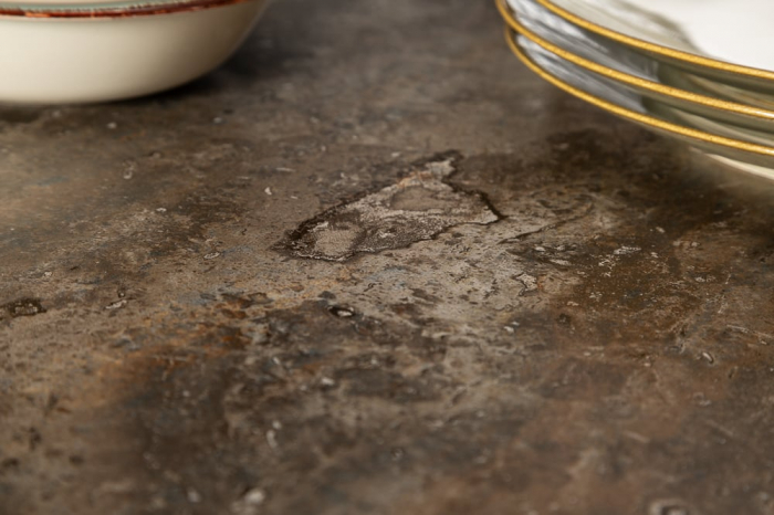 Masa dining extensibila cu blat din ceramica Prometheus 180-260 cm, maro-gri [9]