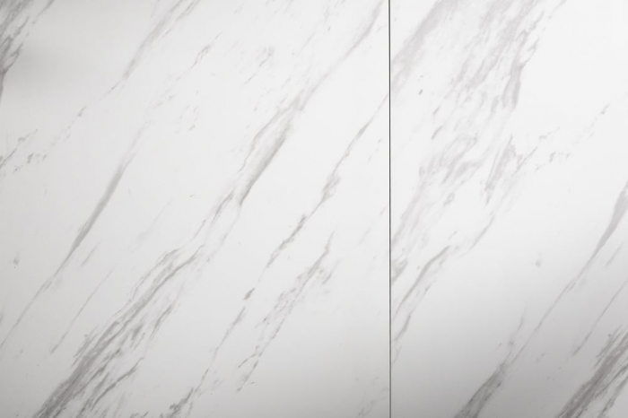 Masa dining extensibila cu blat din ceramica Prometheus 180-260 cm, alb-gri [9]