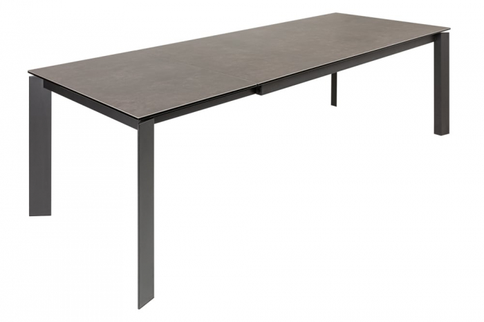 Masa dining extensibila cu blat din ceramica Prometheus 180-260 cm, maro-gri [1]