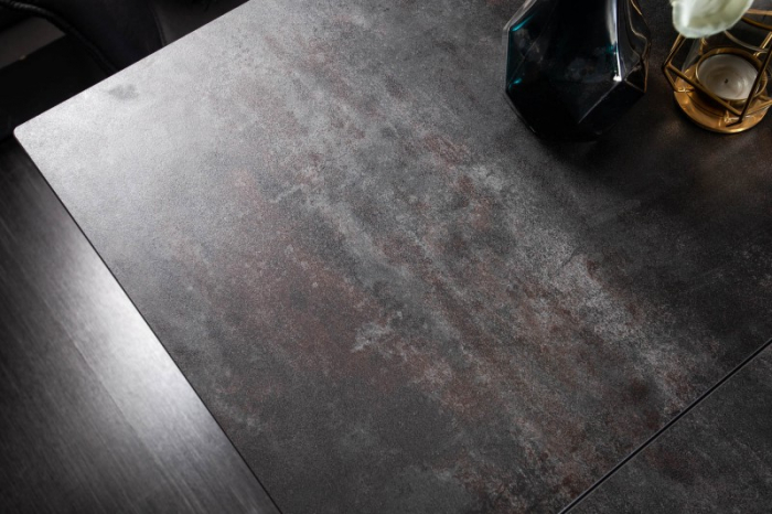 Masă dining extensibilă gri/negru cu blat de ceramică Atlas, 180-220-260 cm [7]