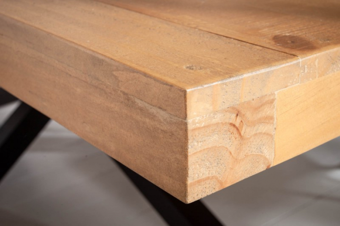 Masă dining Galaxie cu blat din lemn masiv de pin, 200 cm [5]