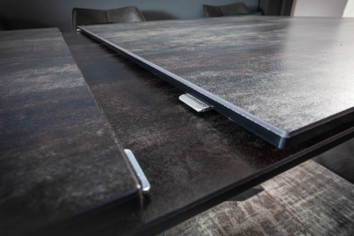 Masă dining extensibilă gri închis cu blat de ceramică Eternity, 180-225 cm [6]