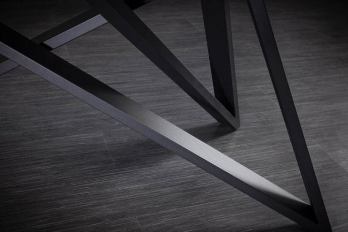 Masă dining extensibilă gri/negru cu blat de ceramică Atlas, 180-220-260 cm [9]