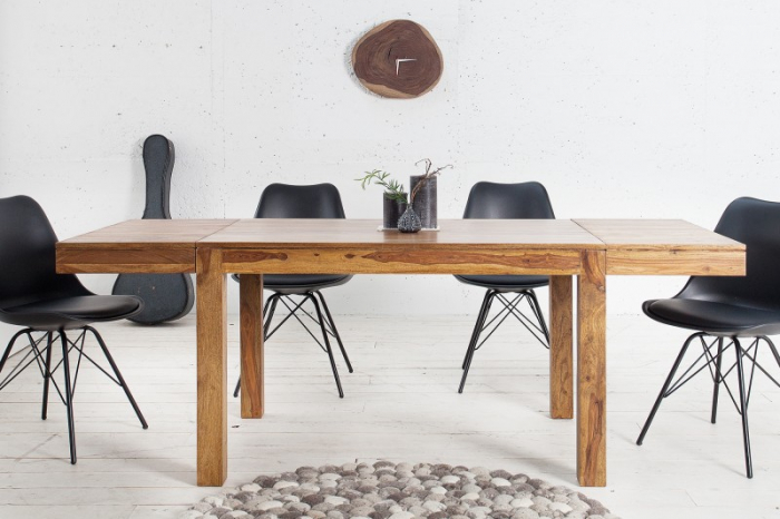 Masa dining extensibila Lagos cu blat din lemn de Sheesham, 120-200 cm [2]