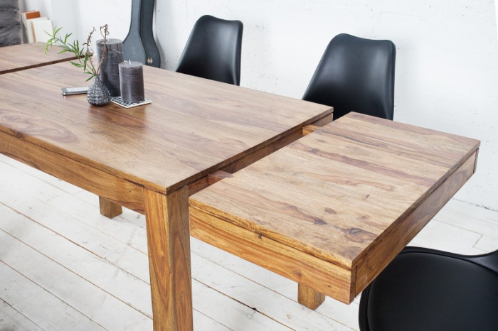 Masa dining extensibila Lagos cu blat din lemn de Sheesham, 120-200 cm [5]