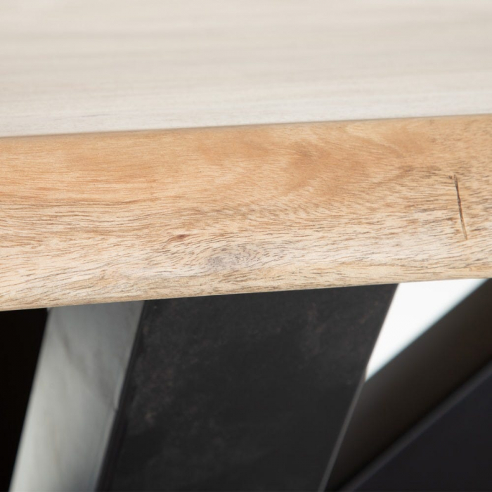 Masă dining Wood cu blat din lemn masiv de salcâm, 200 cm [6]