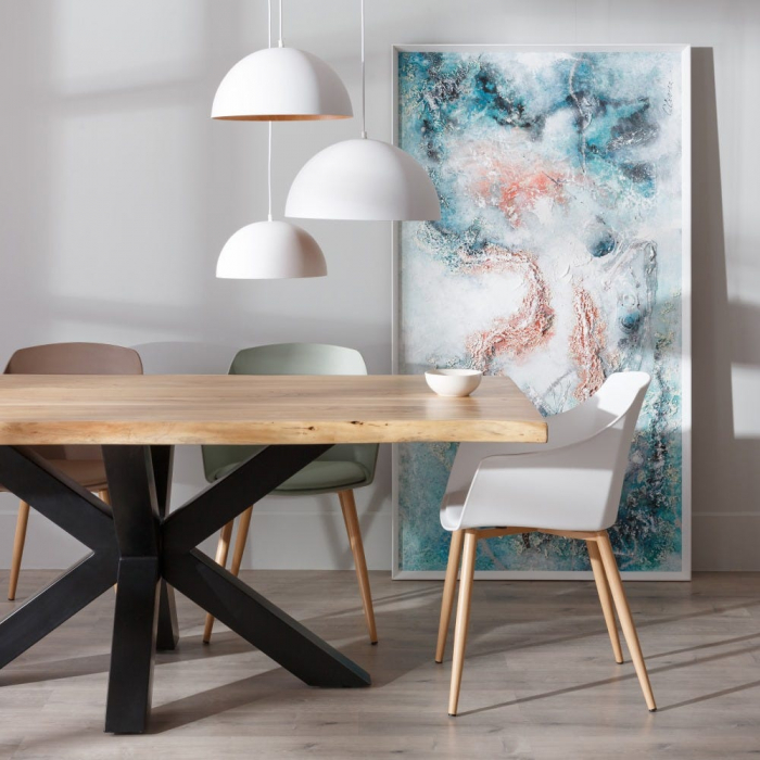 Masă dining Wood cu blat din lemn masiv de salcâm, 200 cm [3]