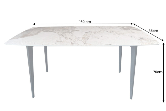 Masa dining MILANO din ceramica, 160 cm [10]