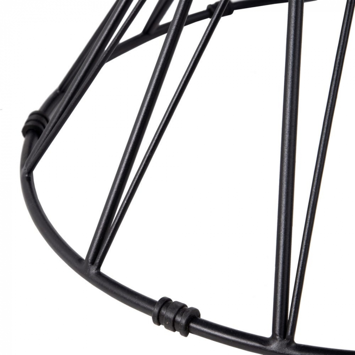 Masă dining rotundă blat de sticlă securizată și metal 120 X 120 X 75 CM [8]