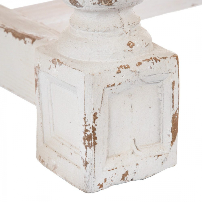 Masă dining WHITE-NATURAL din lemn de brad 200 X 90 X 76 CM [5]
