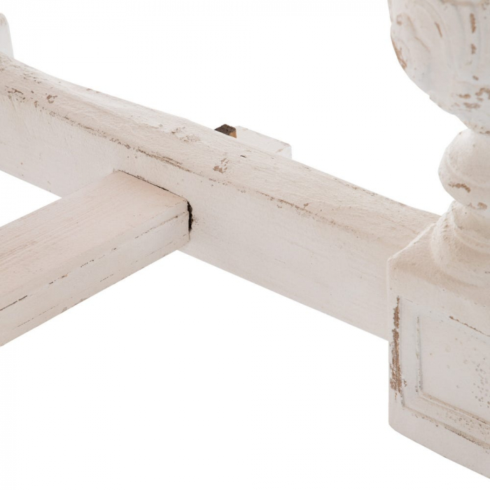Masă dining WHITE-NATURAL din lemn de brad 200 X 90 X 76 CM [8]