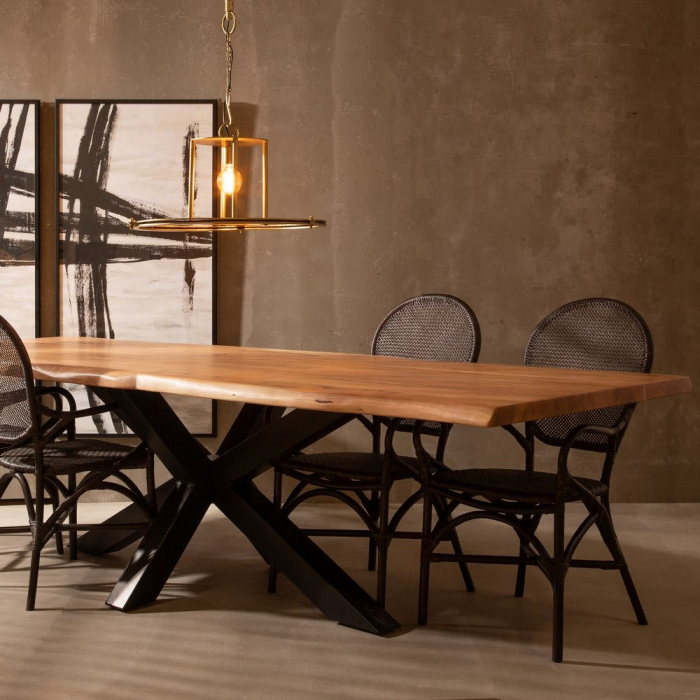 Masă dining NATURAL din lemn de salcâm  300 X 94 X 78 CM [2]
