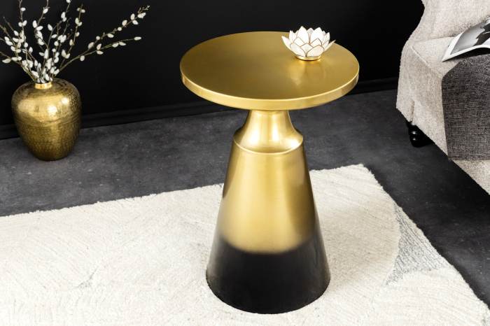 Masă laterală ABSTRACT 40cm aurie cu patină [2]