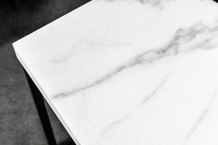 Masă laterală ARCHITECTURE 45cm marmură albă [6]