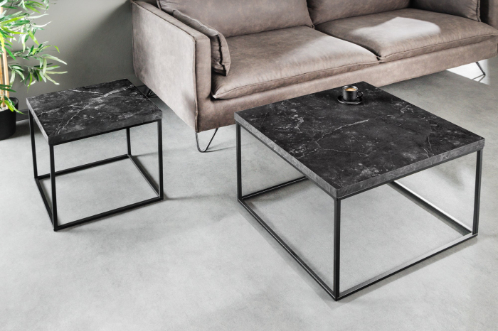 Masă laterală ARCHITECTURE 45cm marmură antracit [4]