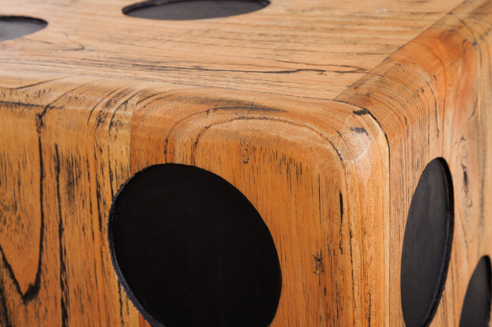 Masă laterală CUBE 40cm lemn mindi natural [6]