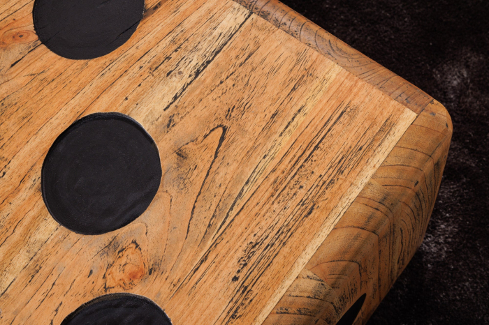 Masă laterală CUBE 40cm lemn mindi natural [5]