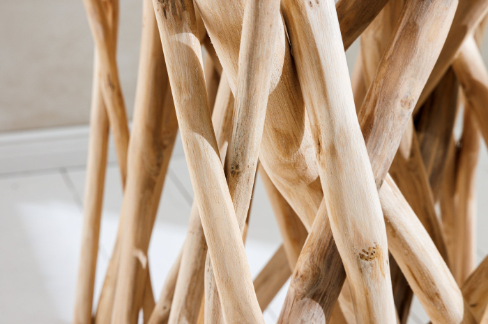 Masă laterală DRIFTWOOD 60cm lemn de tec natural [7]