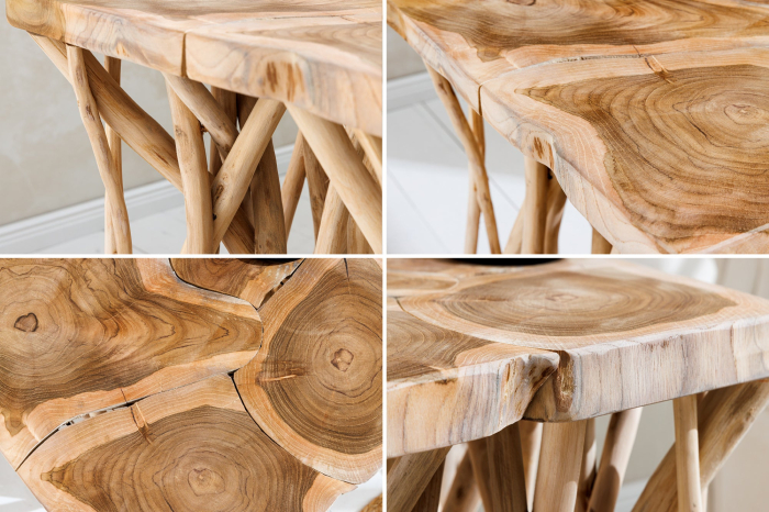 Masă laterală DRIFTWOOD 60cm lemn de tec natural [9]