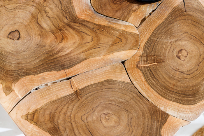 Masă laterală DRIFTWOOD 60cm lemn de tec natural [10]